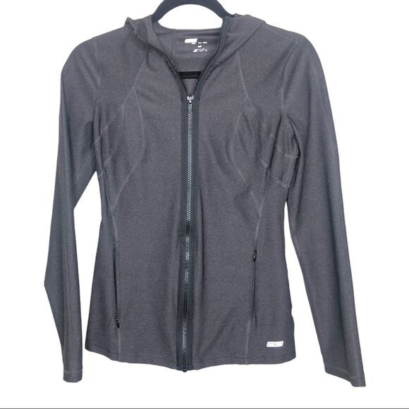EXP Womens Jacket Size S Long Sleeve Gray Full Zip Up Athleisure Active Wear - Picture 1 of 11